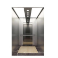 Decoración de cabina de acero inoxidable con elevador de pasajeros de 1000 kg